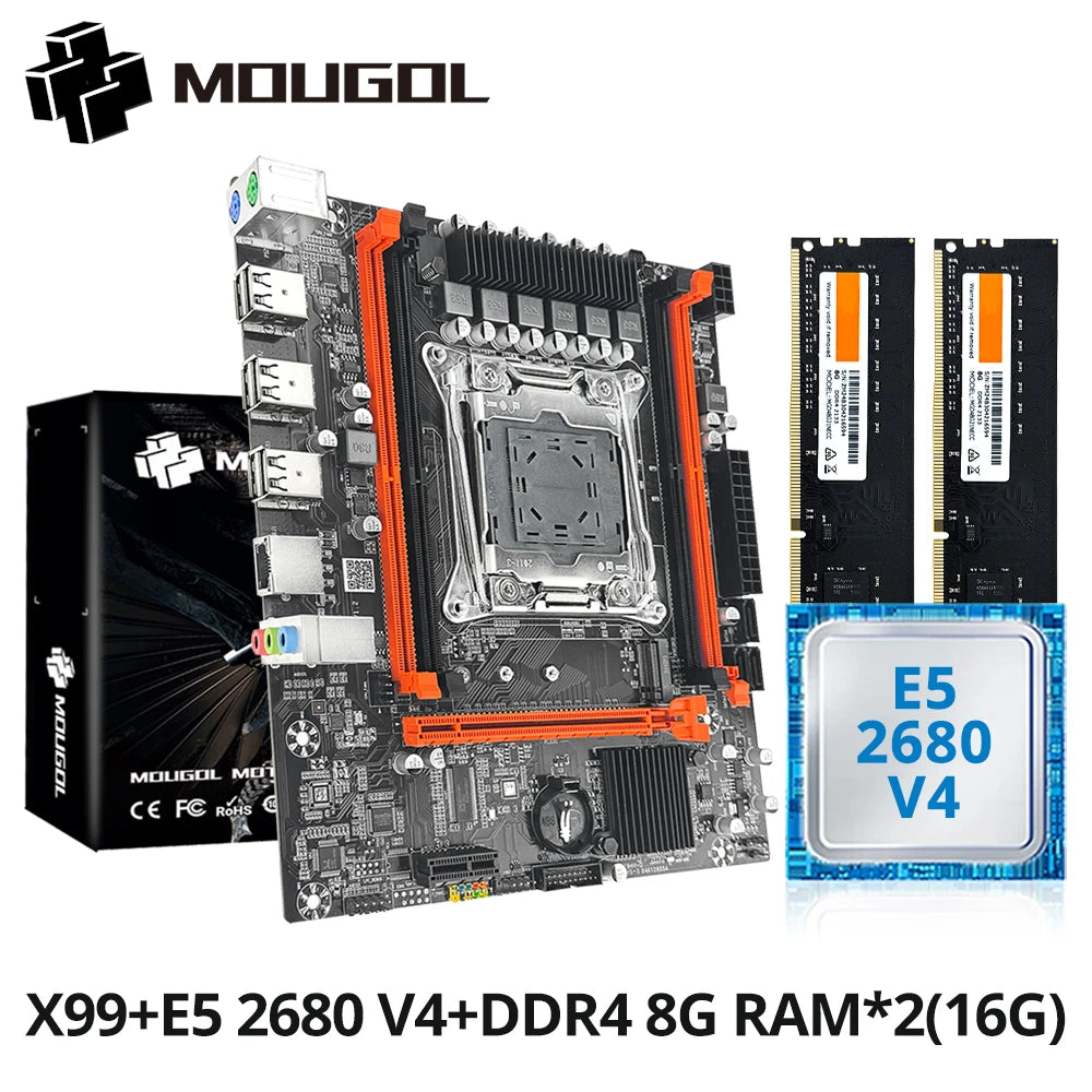MOUGOL X99 Motherboard Set with Intel Xeon E5-2680 V4