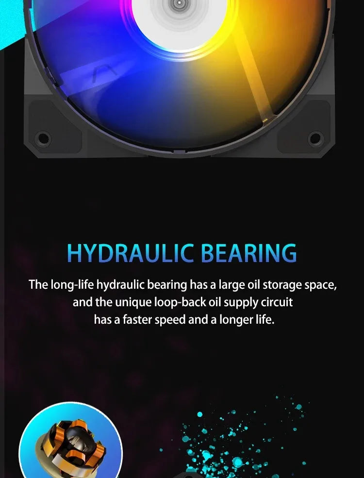 TEUCER P16 RGB 120mm PC Case Fan