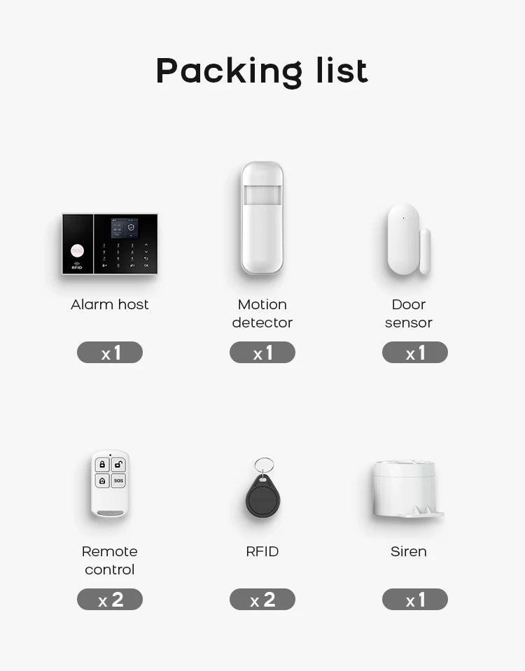 PGST WiFi GSM Smart Home Alarm System with Tuya App