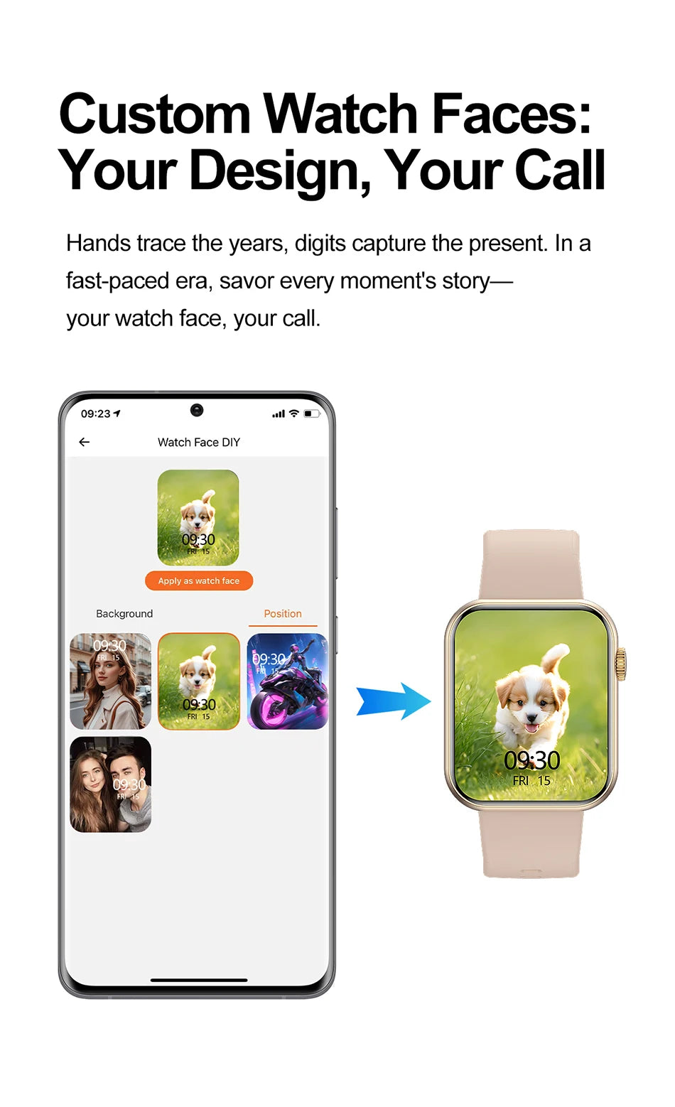 2025 Smart Watch – Full Touch, Bluetooth Call