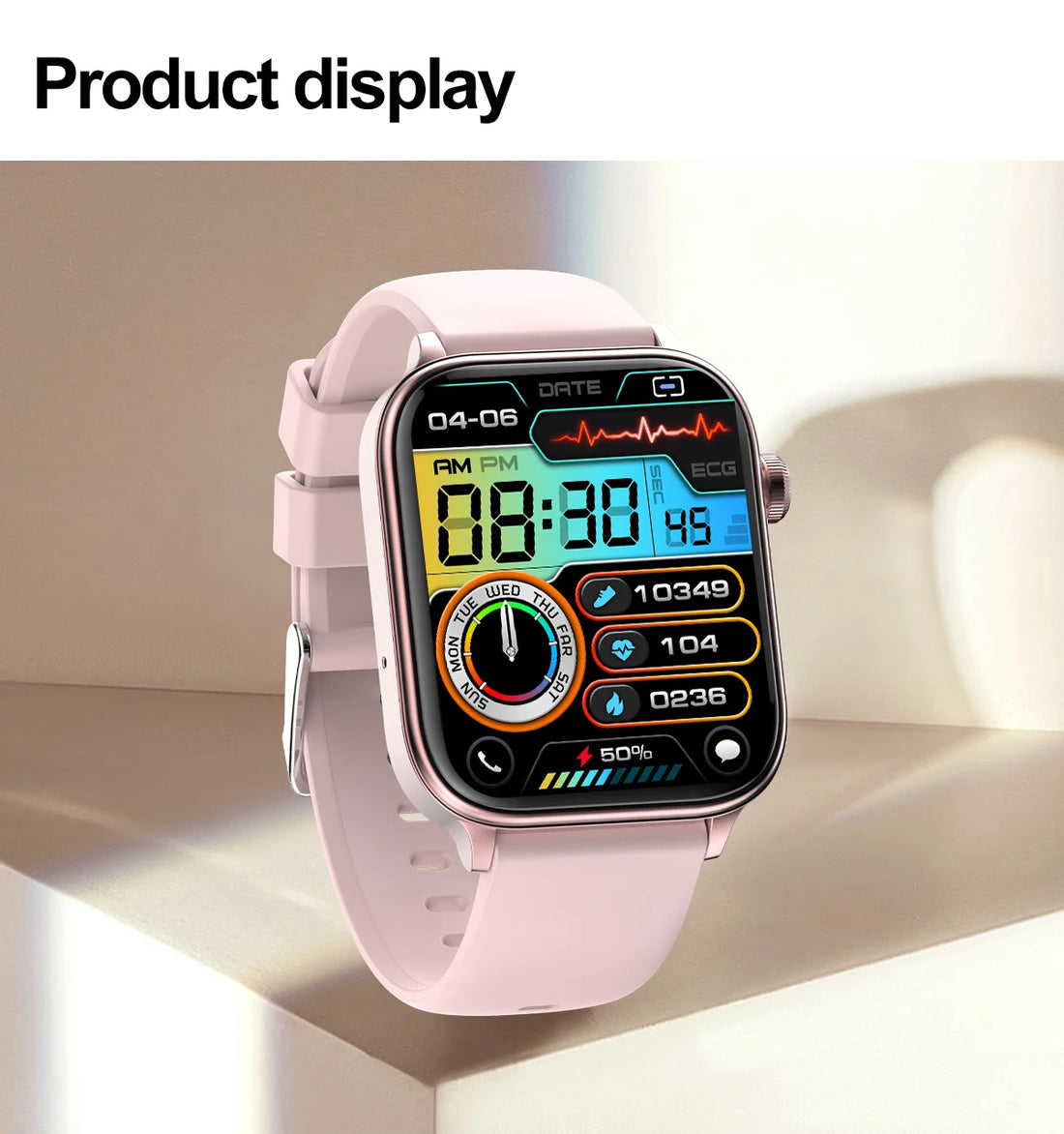2025 ECG+PPG Smartwatch – Women’s Menstrual Health