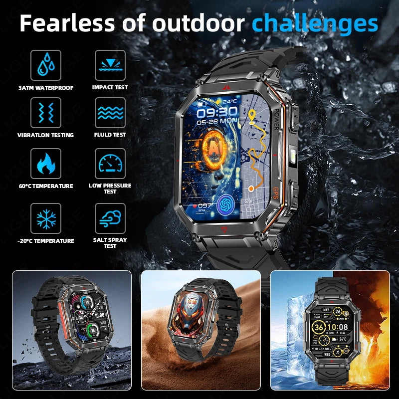 LIGE Men’s Outdoor Smart Watch