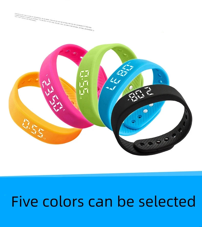 LED Smart Bracelet – Waterproof Fitness Band with Pedometer