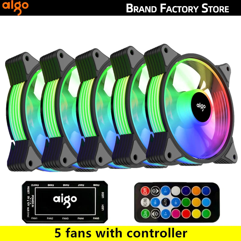Aigo AR12 120mm ARGB PC Case Fan