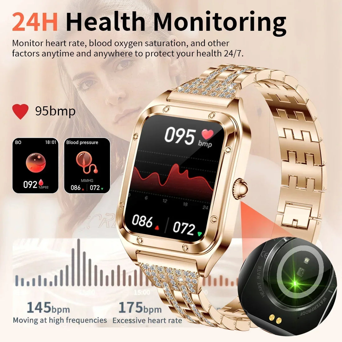 LIGE Women’s Smart Watch – Fashion Bracelet