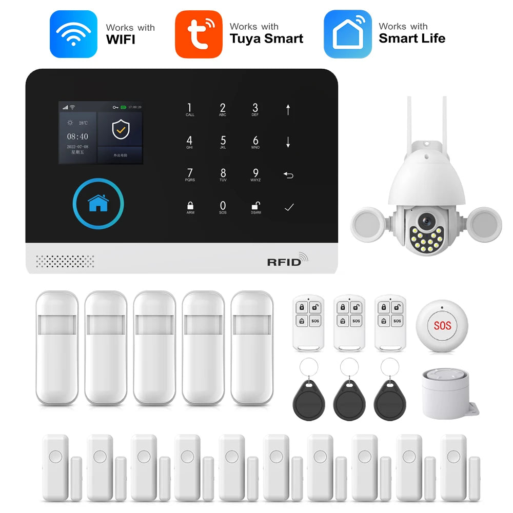 MULO PG103 Smart Home Alarm System WiFi GSM 433MHz