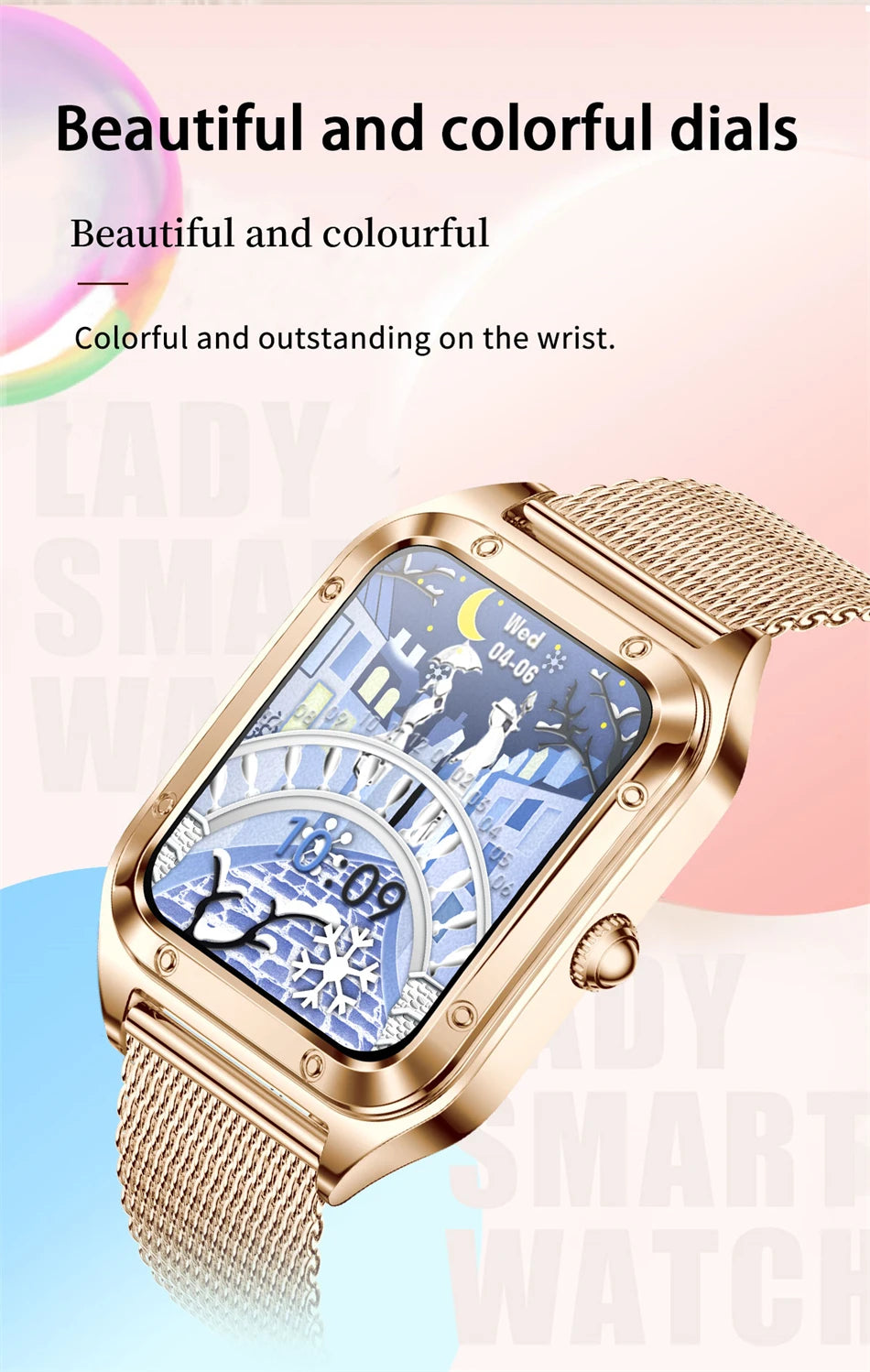 LIGE Women’s Smart Watch – Fashion Bracelet