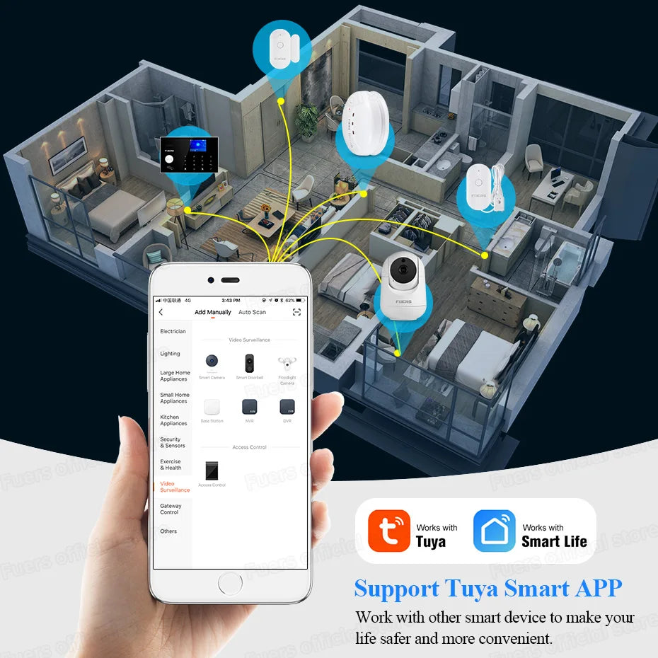 Fuers 4K 8MP Indoor WiFi IP Camera