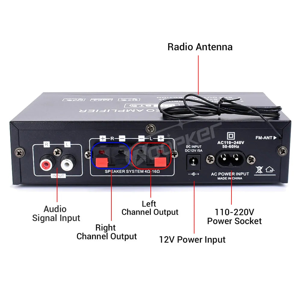 Woopker AK Series Digital Bluetooth Amplifier
