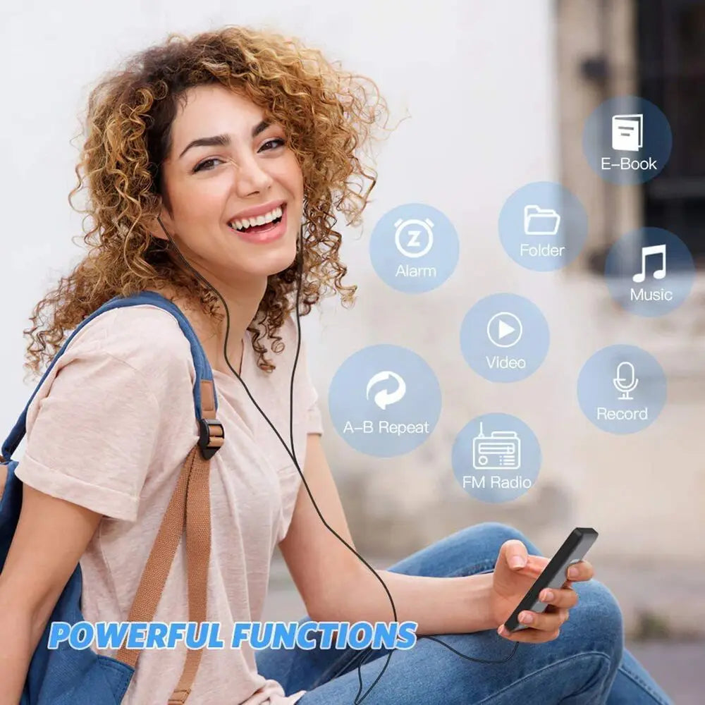 Bluetooth MP4/MP3 Lossless Music Player with TFT LCD
